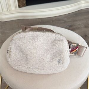 lululemon athletica White Sherpa Crossbody Bag
